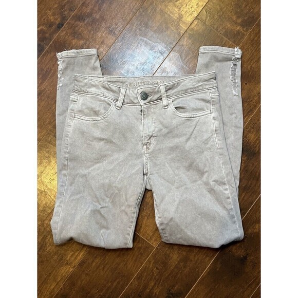 American Eagle Womens Distressed Stretch Jegging Sz 6 - Picture 1 of 8